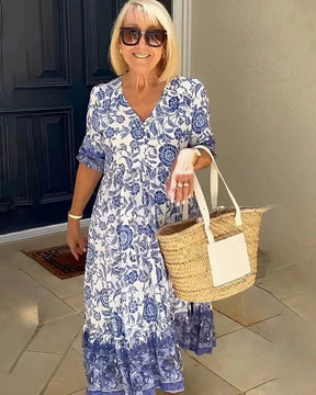 Vestido Floral Quartzo | Manga Longa (Linha Premium V)