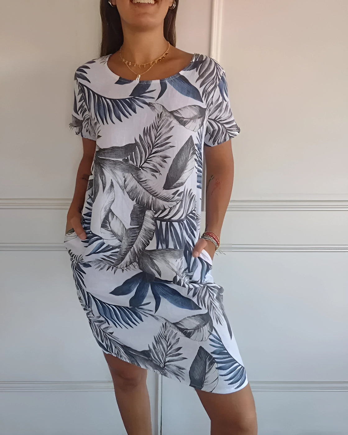 Vestido Violet -  Linho Premium  | Manga Curta - Vintage (Verão 2025)