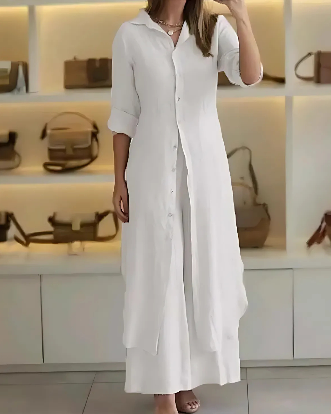 Conjunto Clara | Linho Premium (Estilo Europeu)